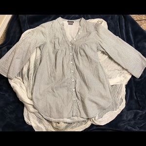 Stripped Blouse, 3/4 Sleeves